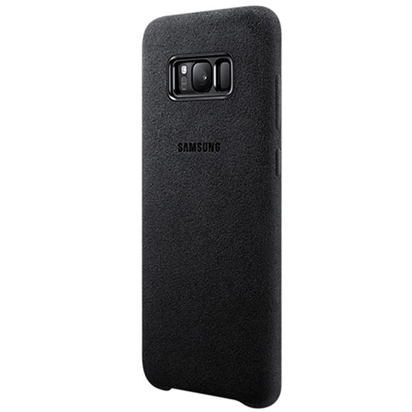 Carcasa pentru SAMSUNG Galaxy S8 Plus, EF-XG955ASEGWW, alcantara, argintiu/gri