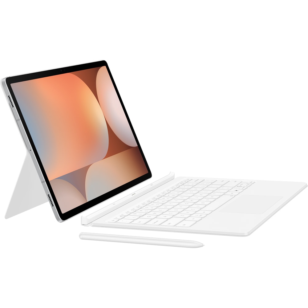 Husa cu tastatura Book Cover Keyboard pentru SAMSUNG Galaxy Tab S10+/S9+/S9 FE+, EF-DX825UWEGWW, alb