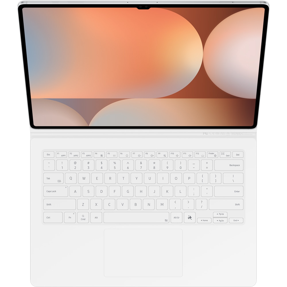 Husa cu tastatura Book Cover Keyboard pentru SAMSUNG Galaxy Tab S10/S9 Ultra, EF-DX925UWEGWW, alb