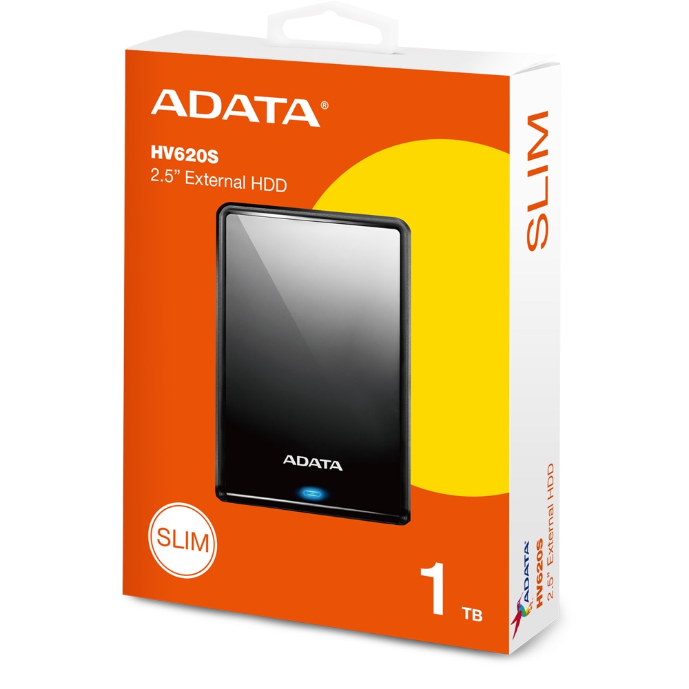 HDD extern ADATA AHV620S-1TU31-CBK, 1TB, USB 3.2 Gen 1, negru 