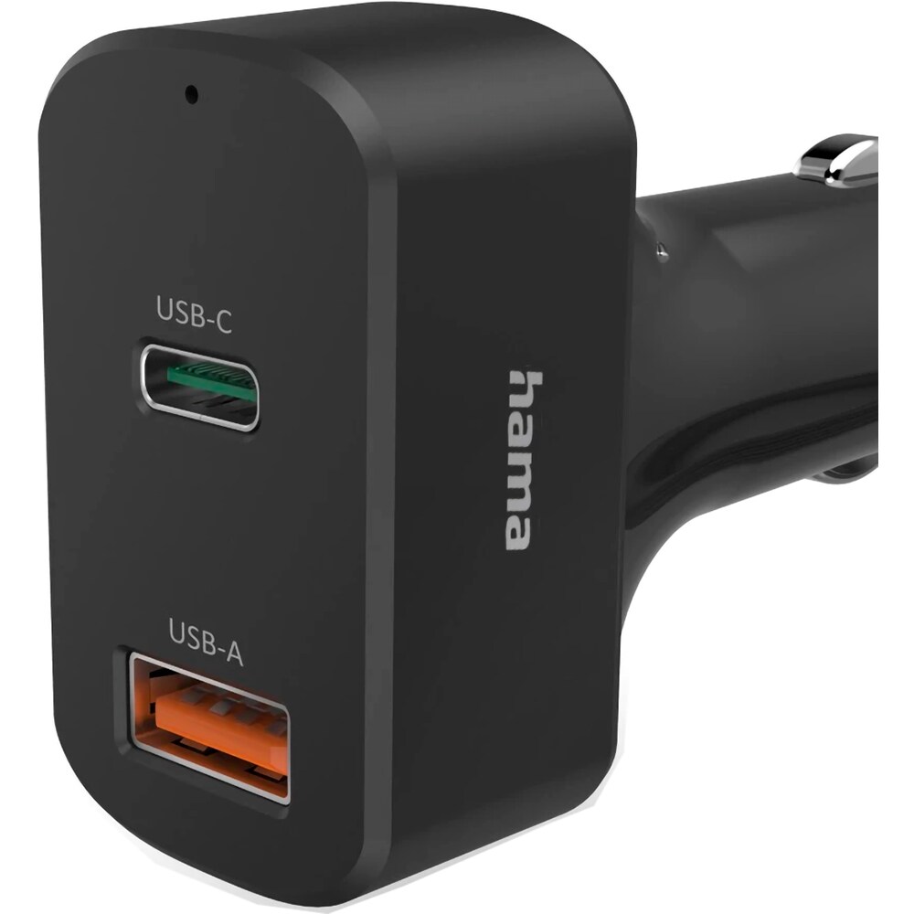 Incarcator universal auto pentru laptop HAMA 200018, cablu USB-C, 65W