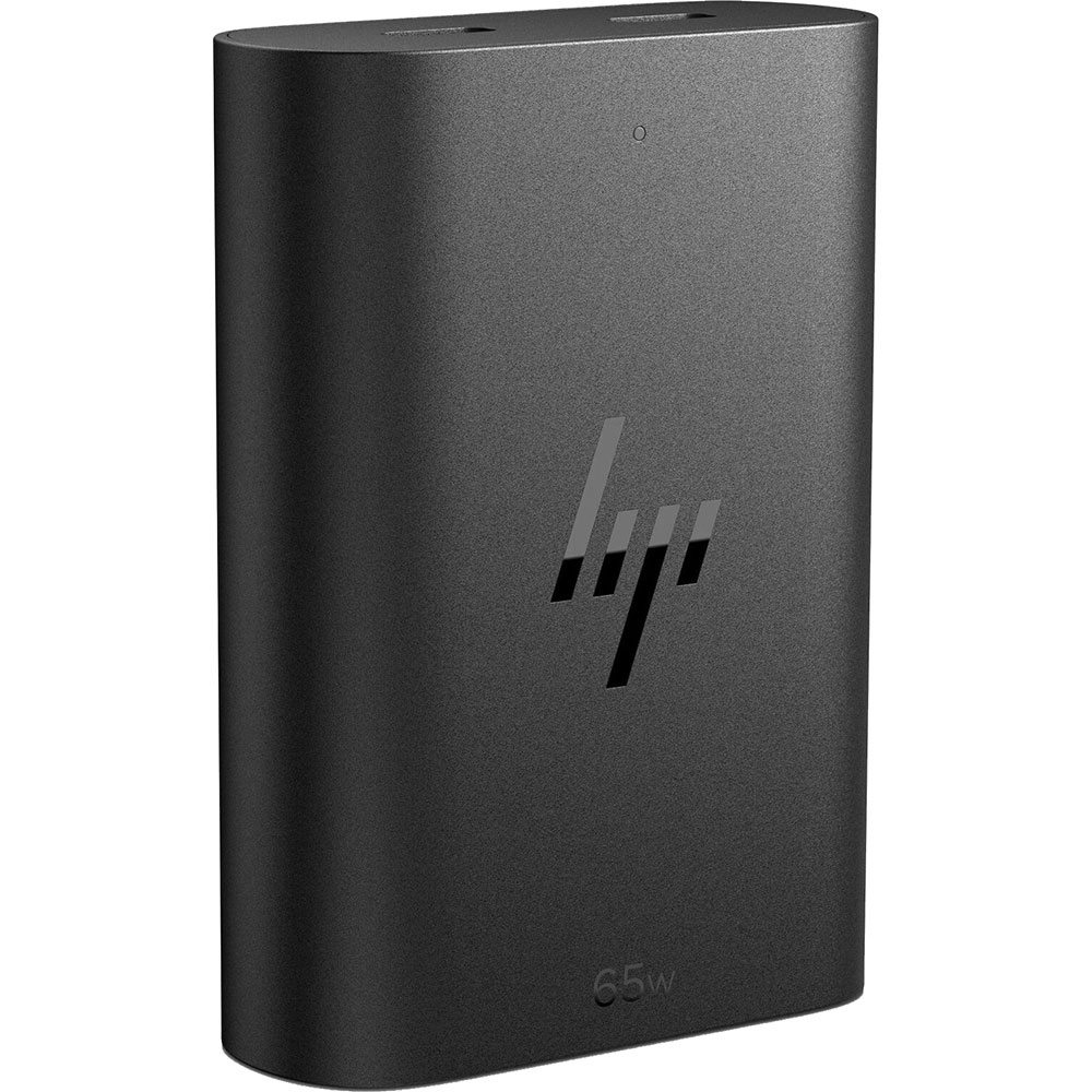 Adaptor alimentare incarcator laptop universal HP GaN USB-C (600Q7AA), 65W, negru