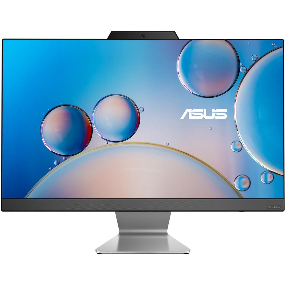Sistem All in One ASUS A3402WBAK-BA546W, Intel Core i7-1255U pana la 4.7GHz, 23.8" Full HD, 8GB, SSD 512GB, Intel UHD Graphics, Windows 11 Home, negru