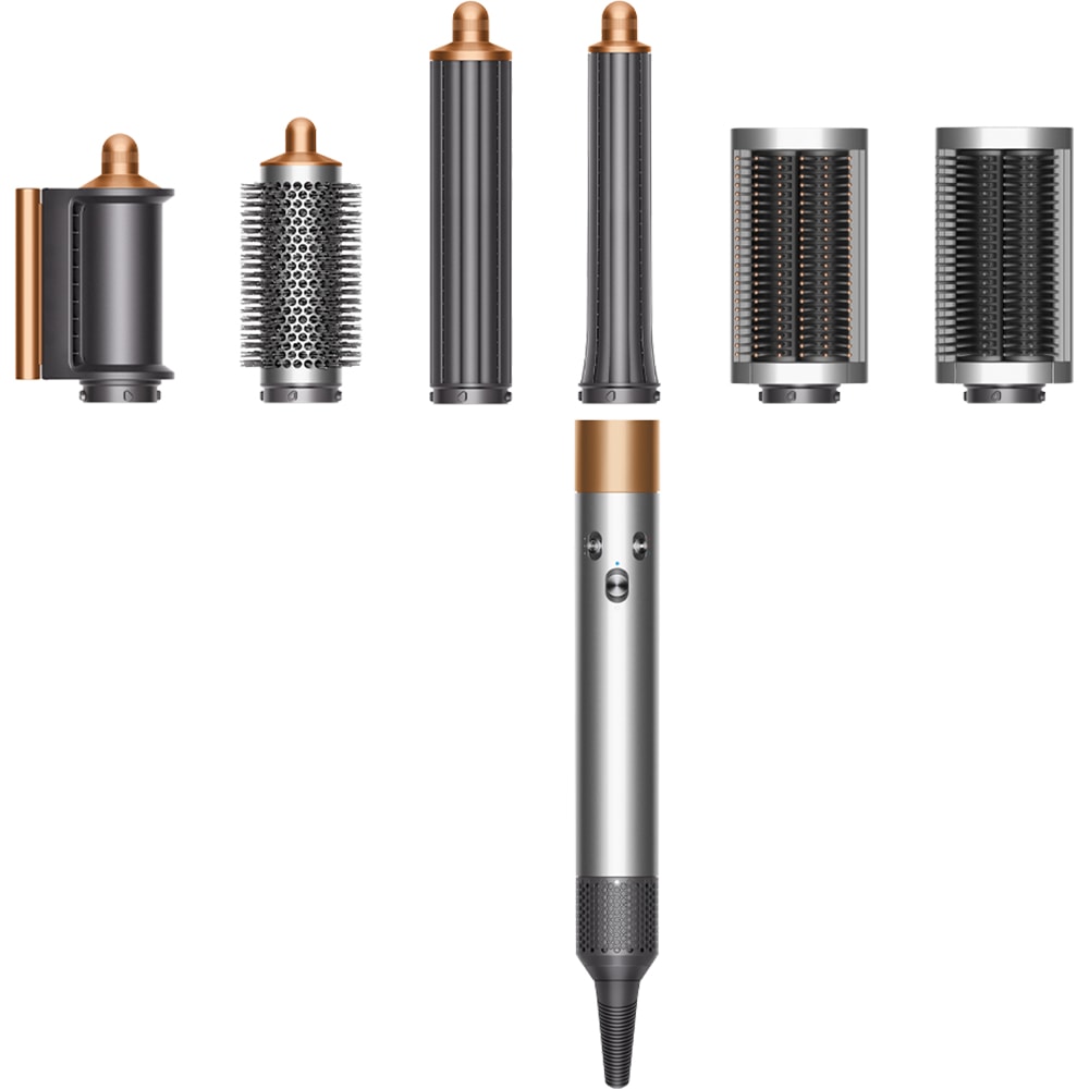 Trusa coafat Multistyler DYSON Airwrap Complete Long HS05, 90 grade, invelis ceramic, nichel-cupru