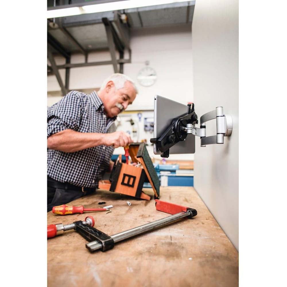 Suport de perete pentru tablete 7" - 11" HAMA 125121, argintiu - negru