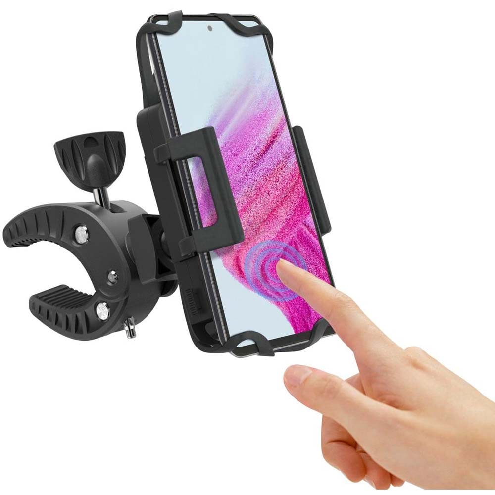 Suport telefon pentru bicicleta HAMA 201514, negru