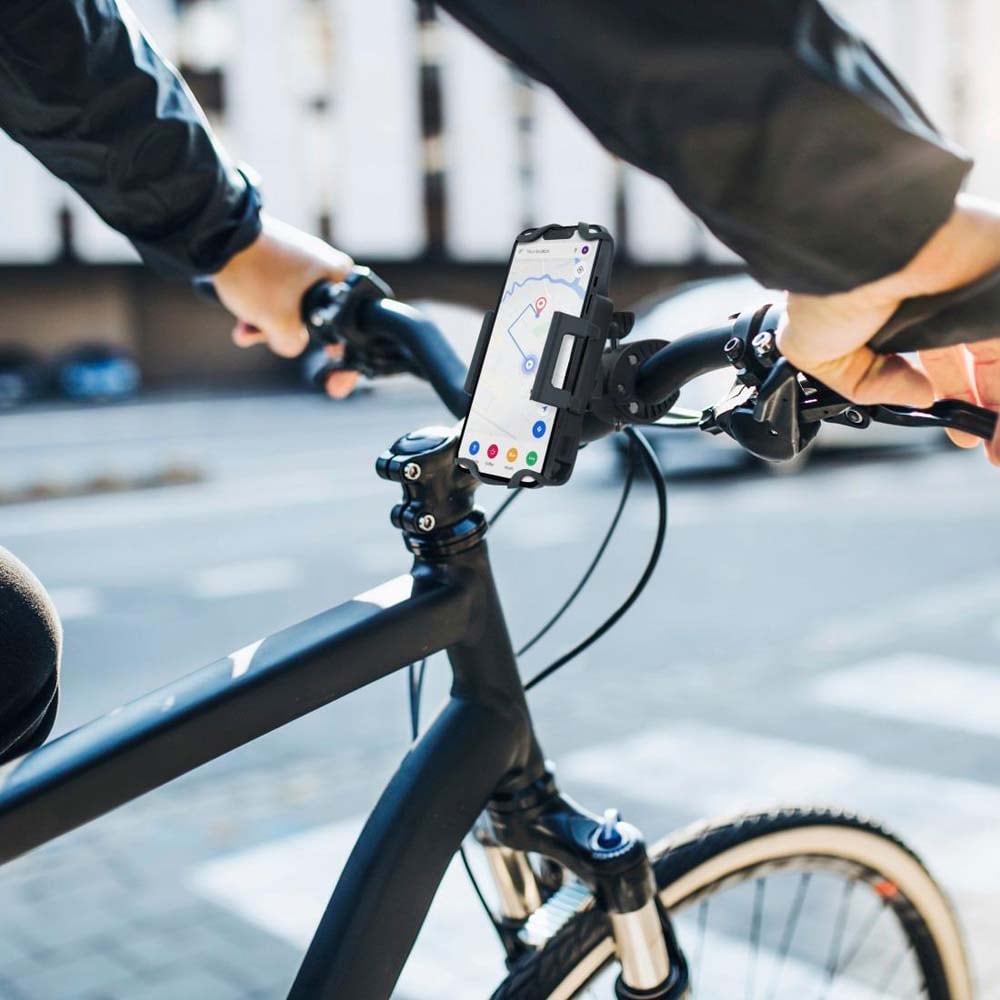 Suport telefon pentru bicicleta HAMA 201514, negru