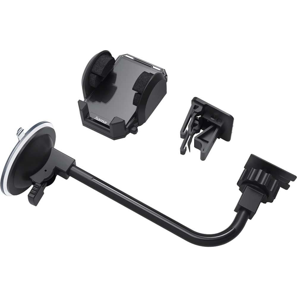 Suport auto universal HAMA Multi 2in1 201521, parbriz/ventilatie, negru