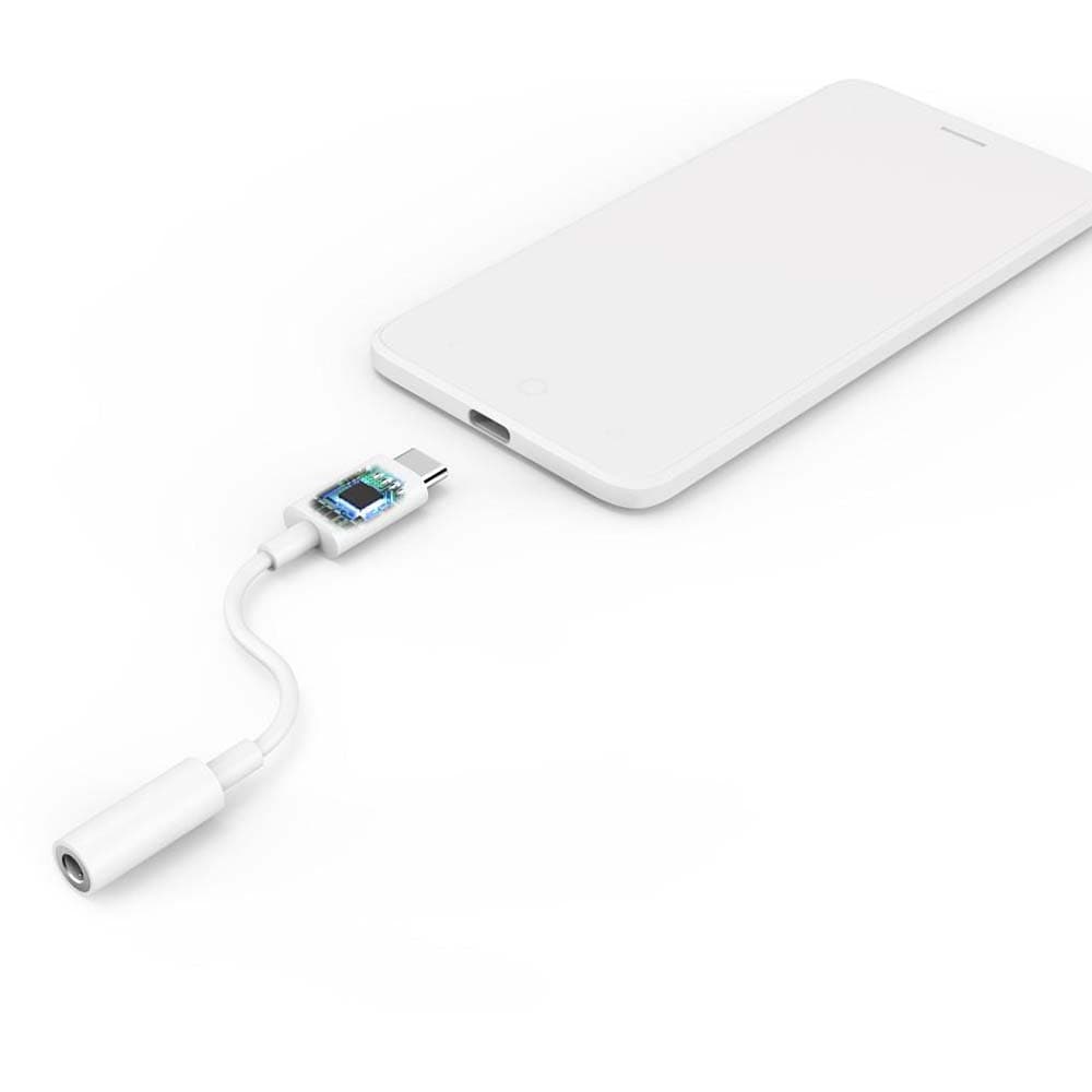 Adaptor audio HAMA 201524, USB-C - Jack 3.5mm, alb