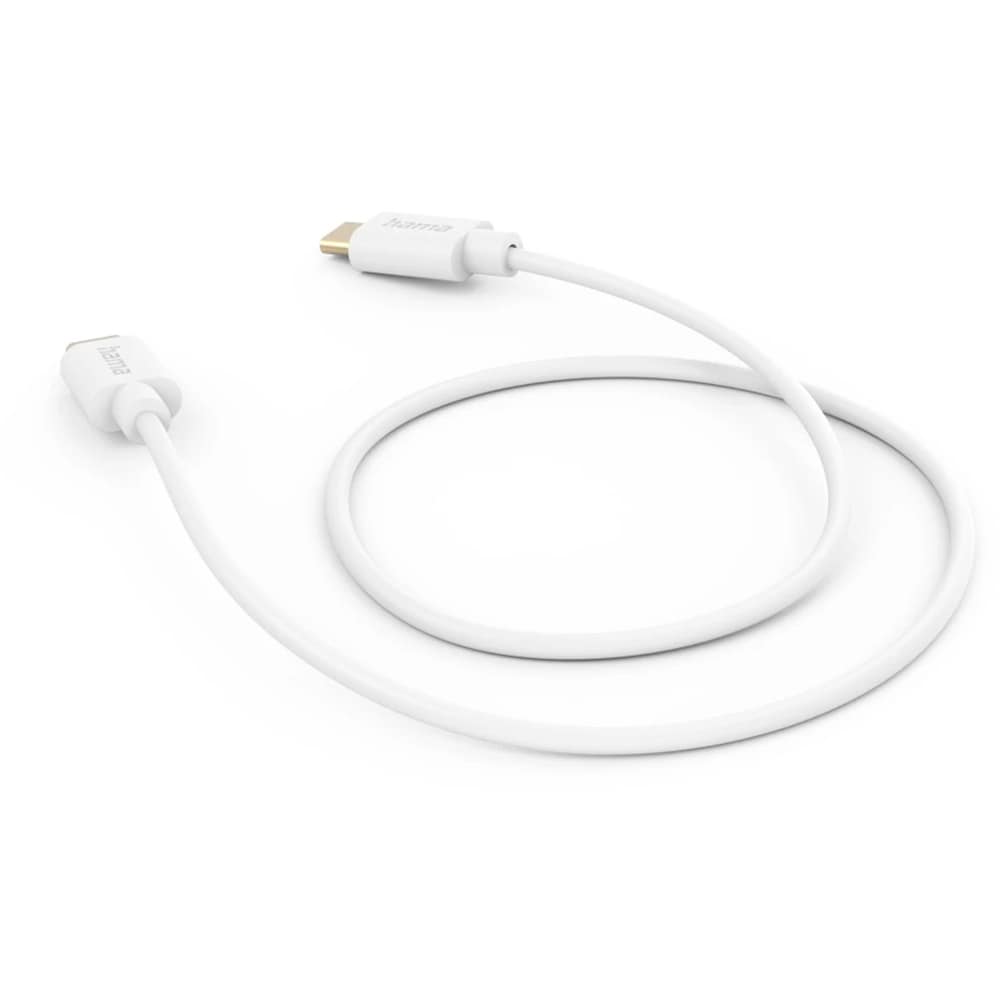 Cablu date HAMA 201590, USB-C - USB-C, 1 m, alb