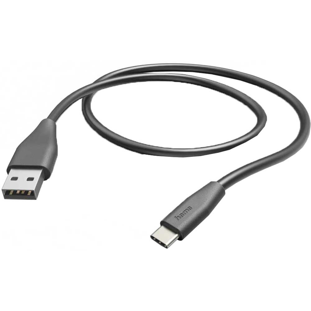 Cablu date HAMA 201595, USB-A - USB-C, 1.5m, negru