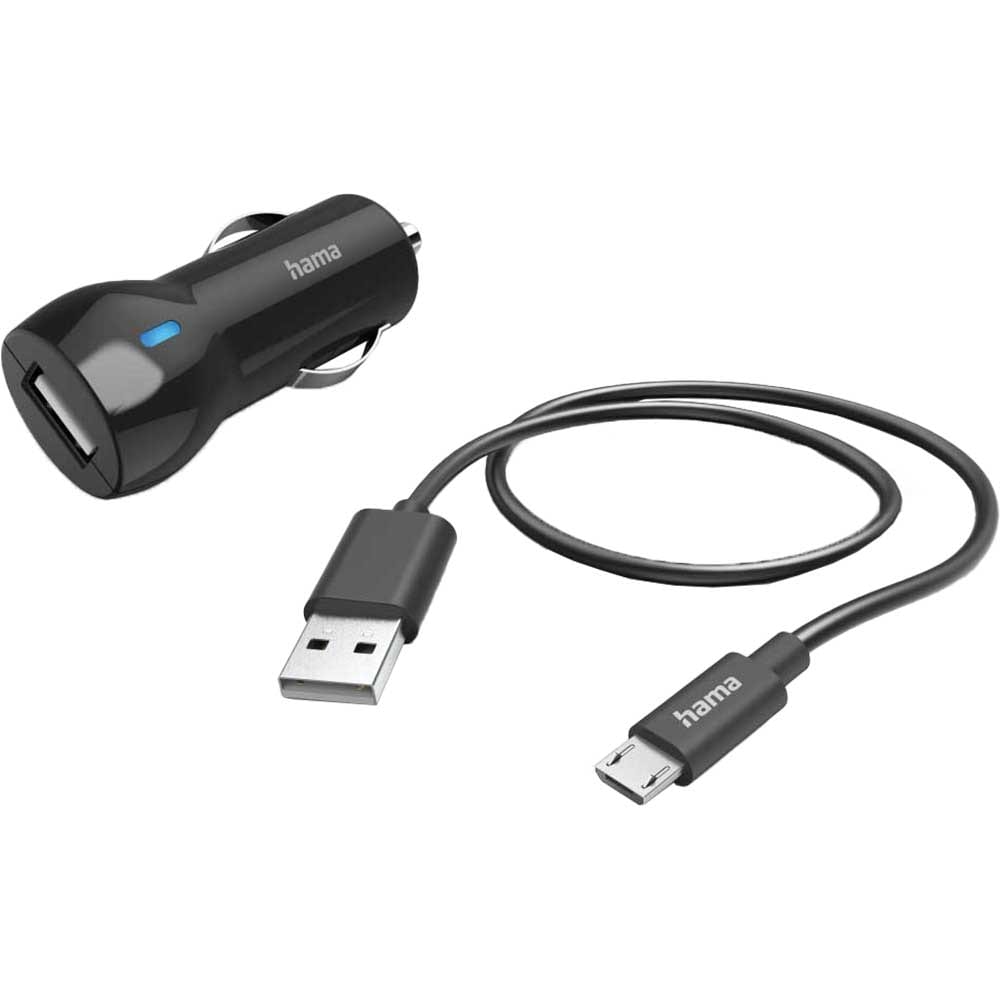 Incarcator auto HAMA 201613, 12W, 1 x USB-A, negru