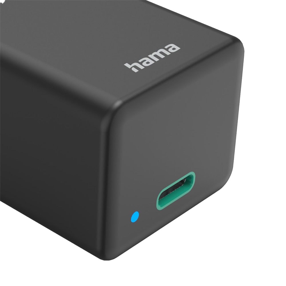 Incarcator retea HAMA 201648, 1x USB-C, Power Delivery (PD), Quick Charge 3.0, GaN, 45W, negru