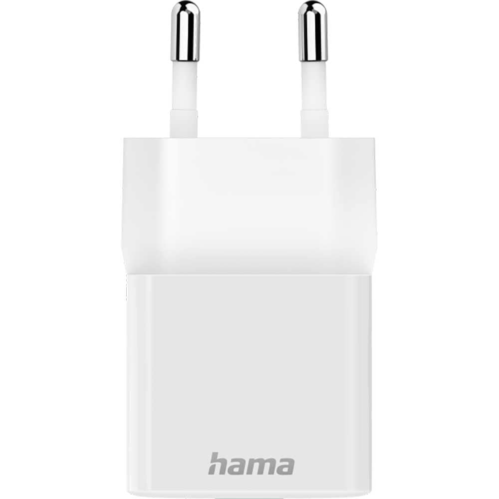 Incarcator retea HAMA 201650, 1x USB-C, 20W Power Delivery (PD), Quick Charge 3.0, alb