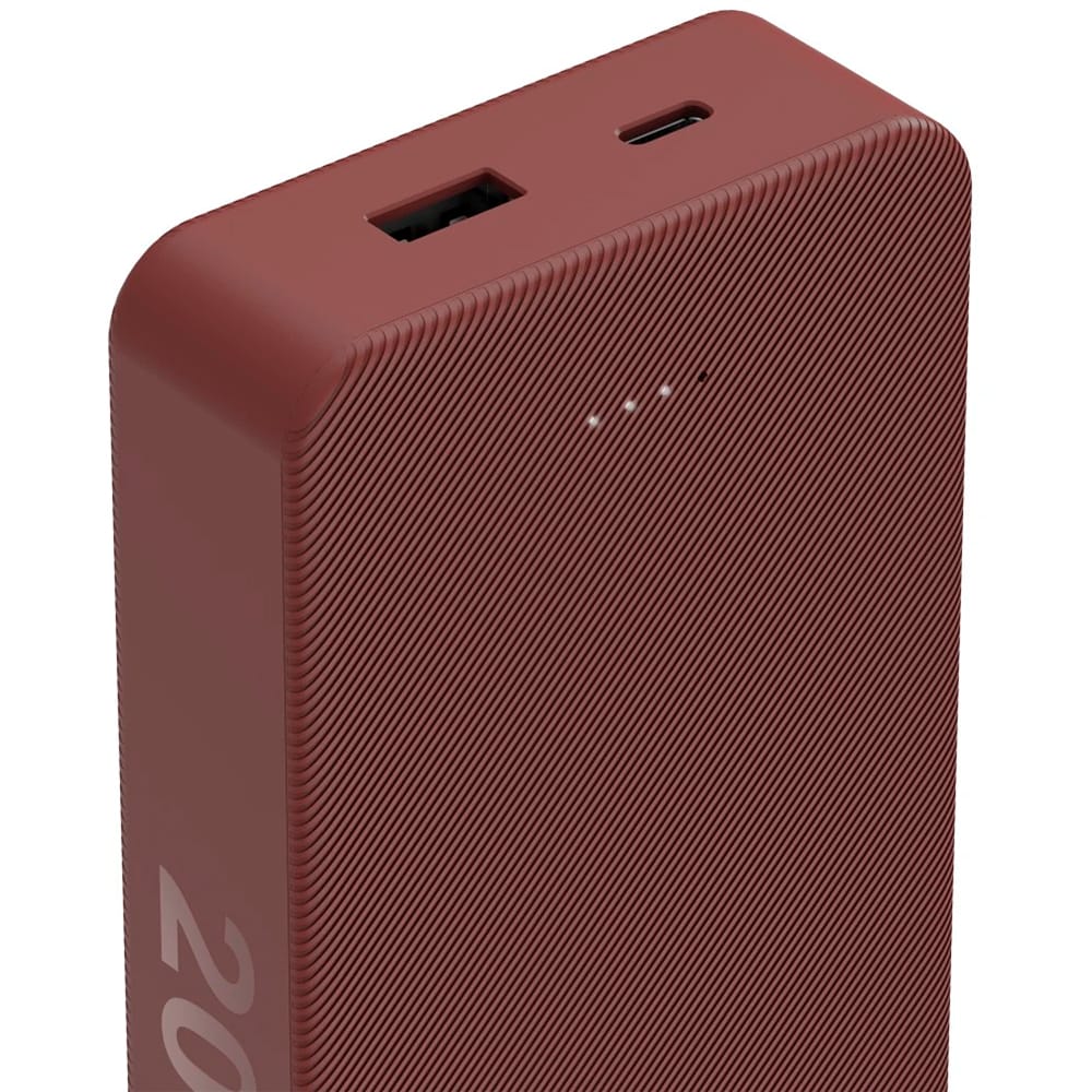 Baterie externa HAMA Colour 20 201717, 20000mAh, 1xUSB-C, 1xUSB-A, rosu
