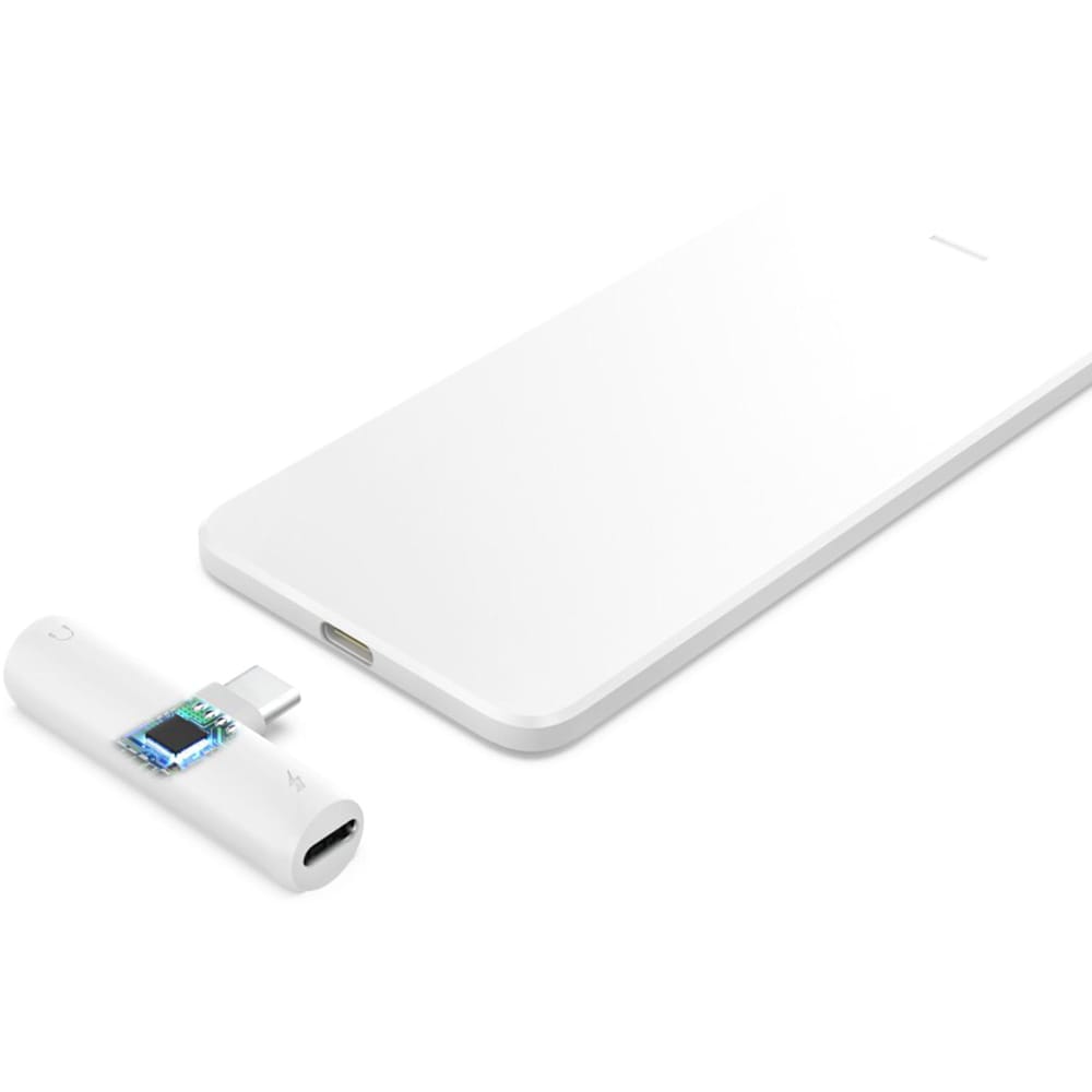 Adaptor audio HAMA 201723, Jack 3.5 mm -  USB-C, alb
