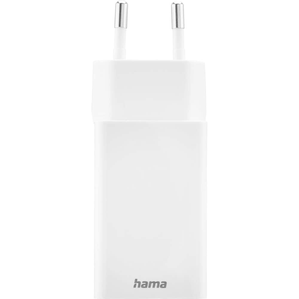 Incarcator retea HAMA 201993, 1xUSB-A, 1x USB-C, Power Delivery (PD), Quick Charge 3.0, 45W, alb