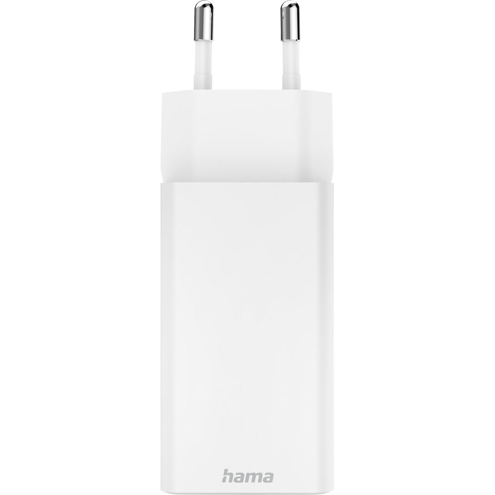 Incarcator retea HAMA 201994, 2x USB-C, Power Delivery (PD), Quick Charge 3.0, GaN, 65W, alb
