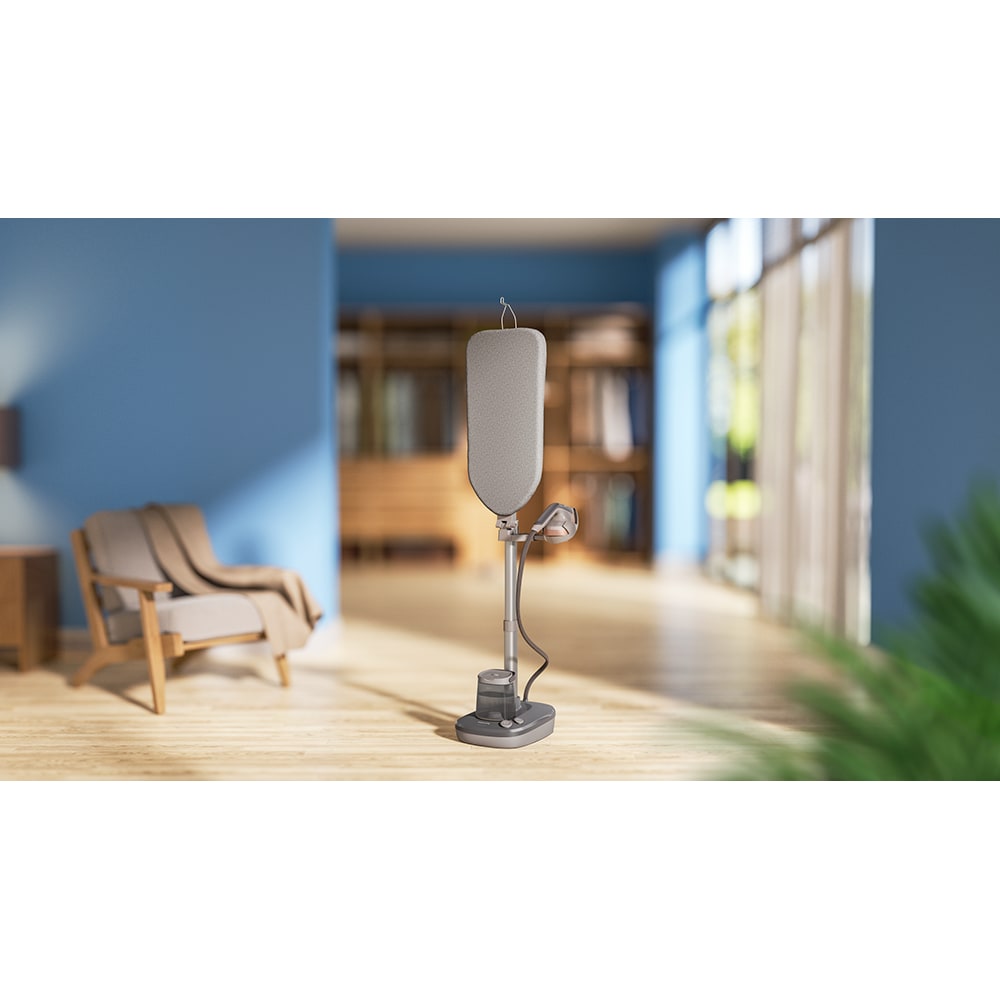Aparat de calcat vertical PHILIPS All in One AIS6030/80, 1800W, 150g/min, 1.5l, gri