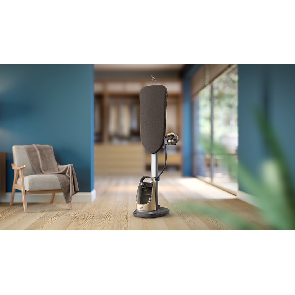 Aparat de calcat vertical PHILIPS All in One AIS8540/60, 2200W, 400g/min, 1.2l, negru