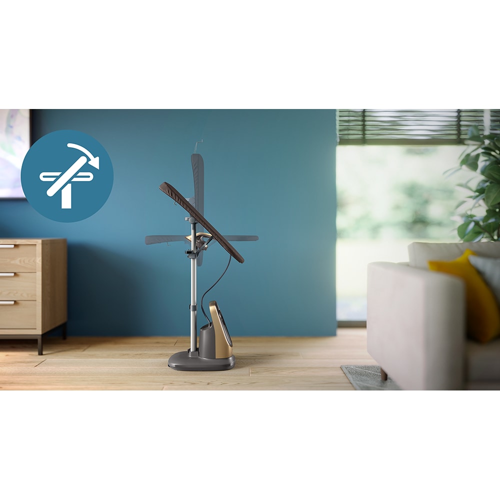 Aparat de calcat vertical PHILIPS All in One AIS8540/60, 2200W, 400g/min, 1.2l, negru