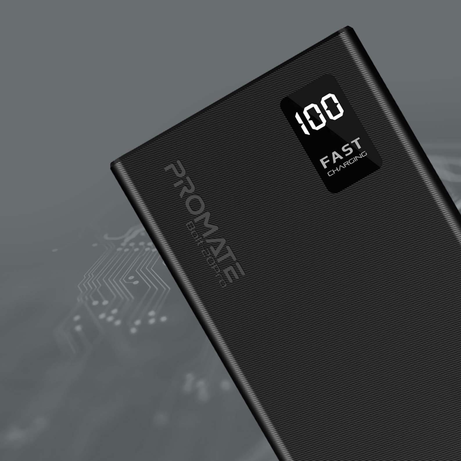 Baterie externa PROMATE Bolt-20Pro, 20000mAh, 2x USB-A, 1x USB-C, negru