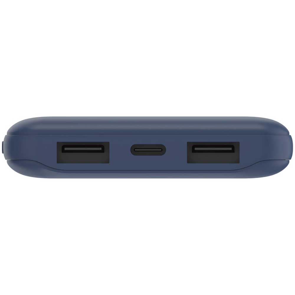 Baterie externa BELKIN BPB011btBL, 10000mAh, 1x USB-C, 2x USB-A, albastru