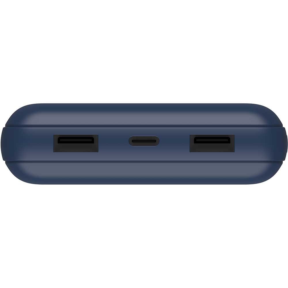 Baterie externa BELKIN BPB012btBL, 20000mAh, 1x USB-C, 2x USB-A, albastru