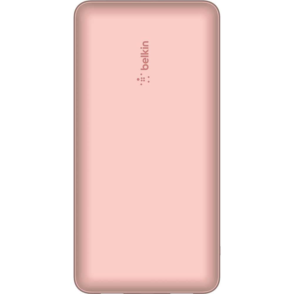 Baterie externa BELKIN BPB012btRG, 20000mAh, 1x USB-C, 2x USB-A, roz
