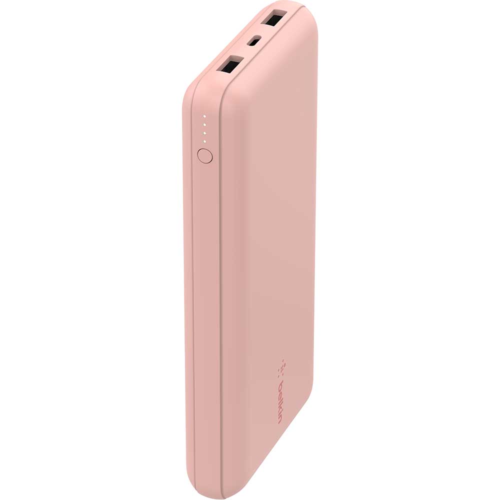 Baterie externa BELKIN BPB012btRG, 20000mAh, 1x USB-C, 2x USB-A, roz
