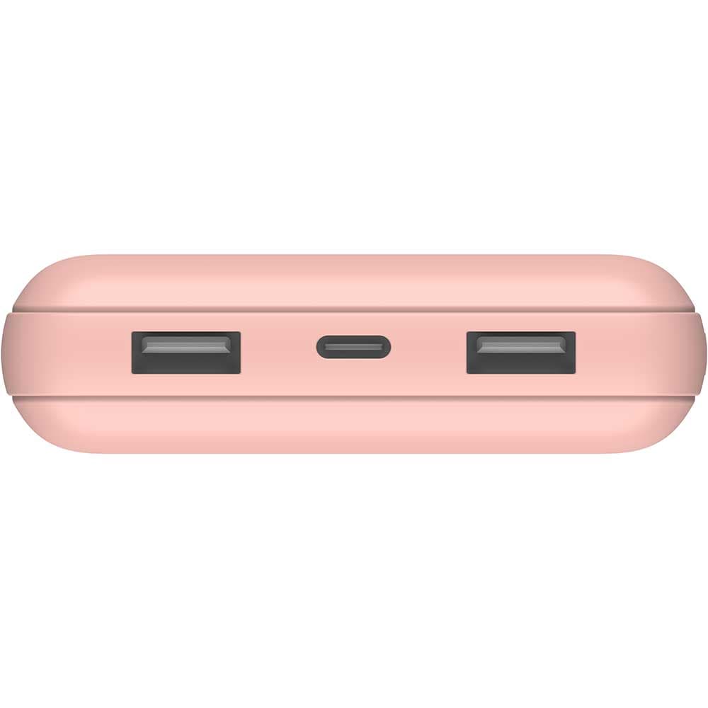 Baterie externa BELKIN BPB012btRG, 20000mAh, 1x USB-C, 2x USB-A, roz