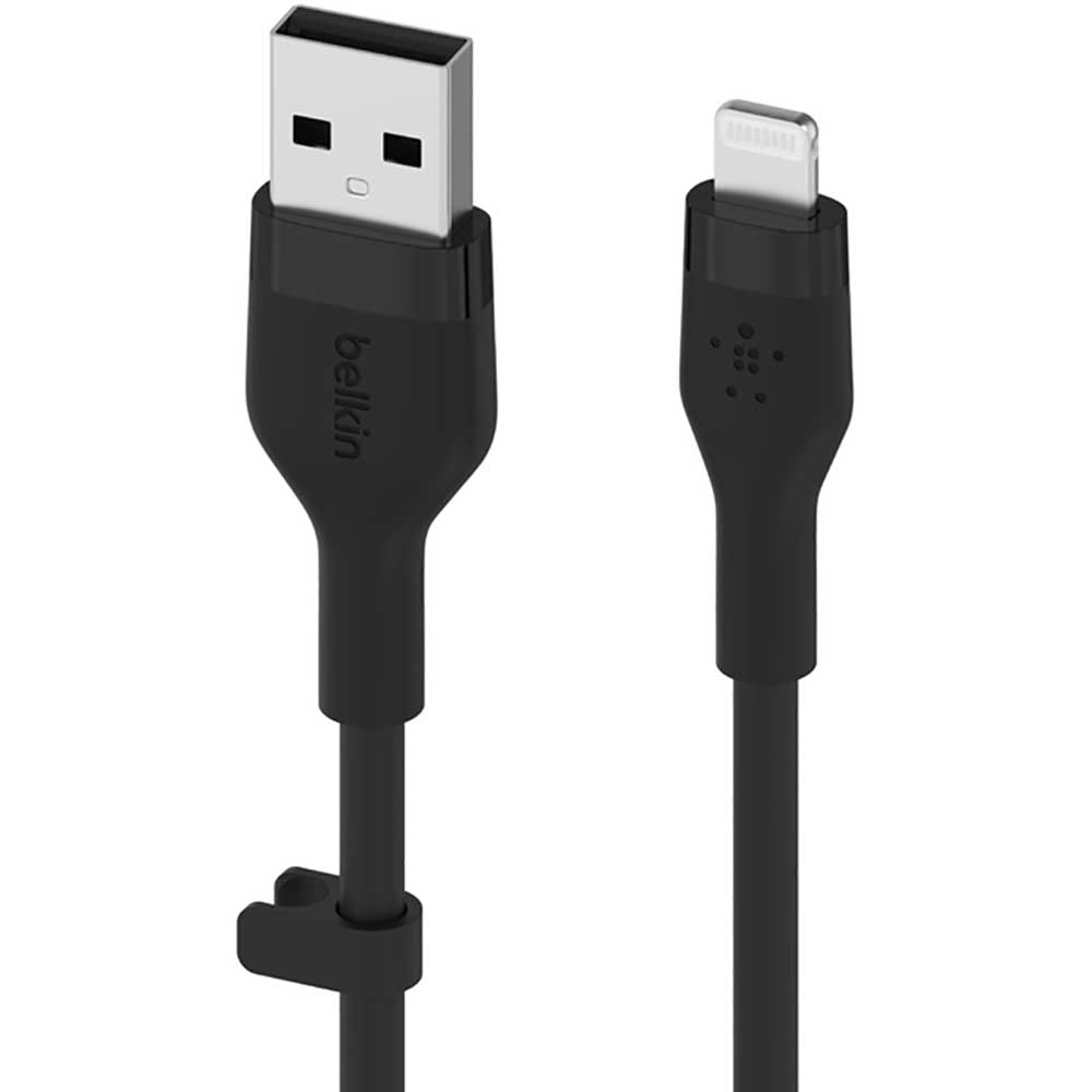 Cablu date BELKIN CAA008bt3MBK, USB-A - Lightning, 3m, negru