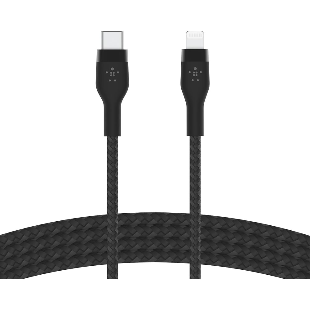 Cablu de date BELKIN Boost Charge Pro Flex CAA011bt1MBK, USB-C - Lightning, 1m, negru