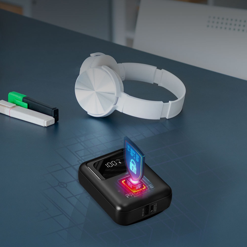 Baterie externa PROMATE PowerPod-10, 10000mAh, 1x USB-A, 1x USB-C, negru