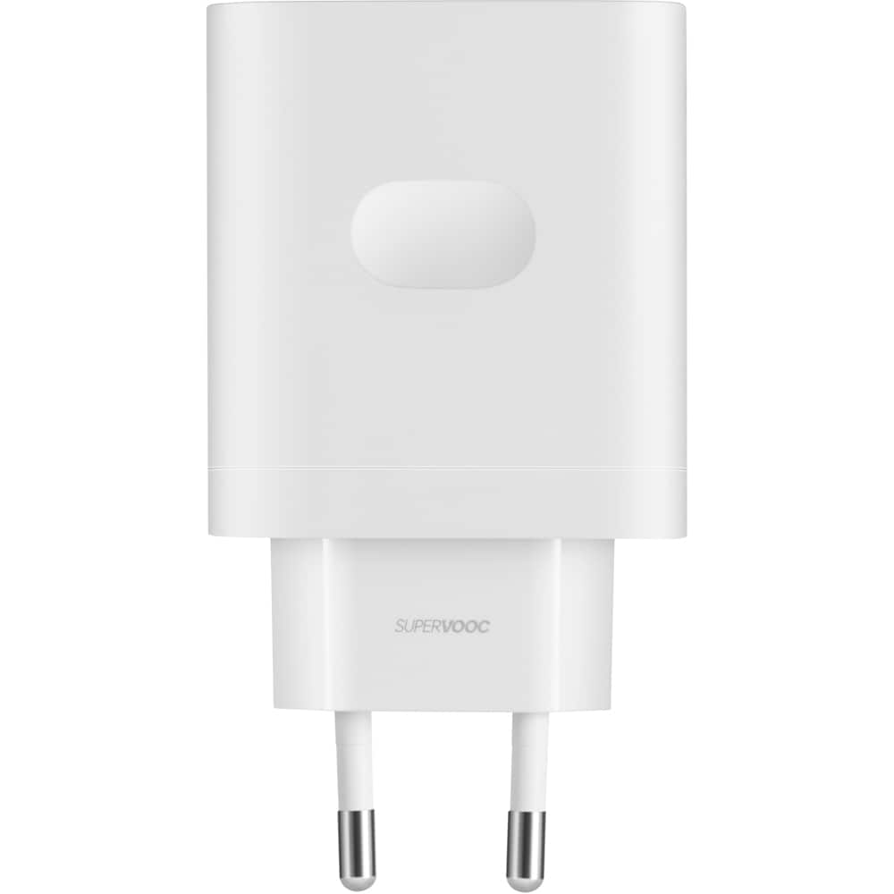 Incarcator retea OPPO Supervooc, 1x USB-A, 1x USB-C, 80W, alb