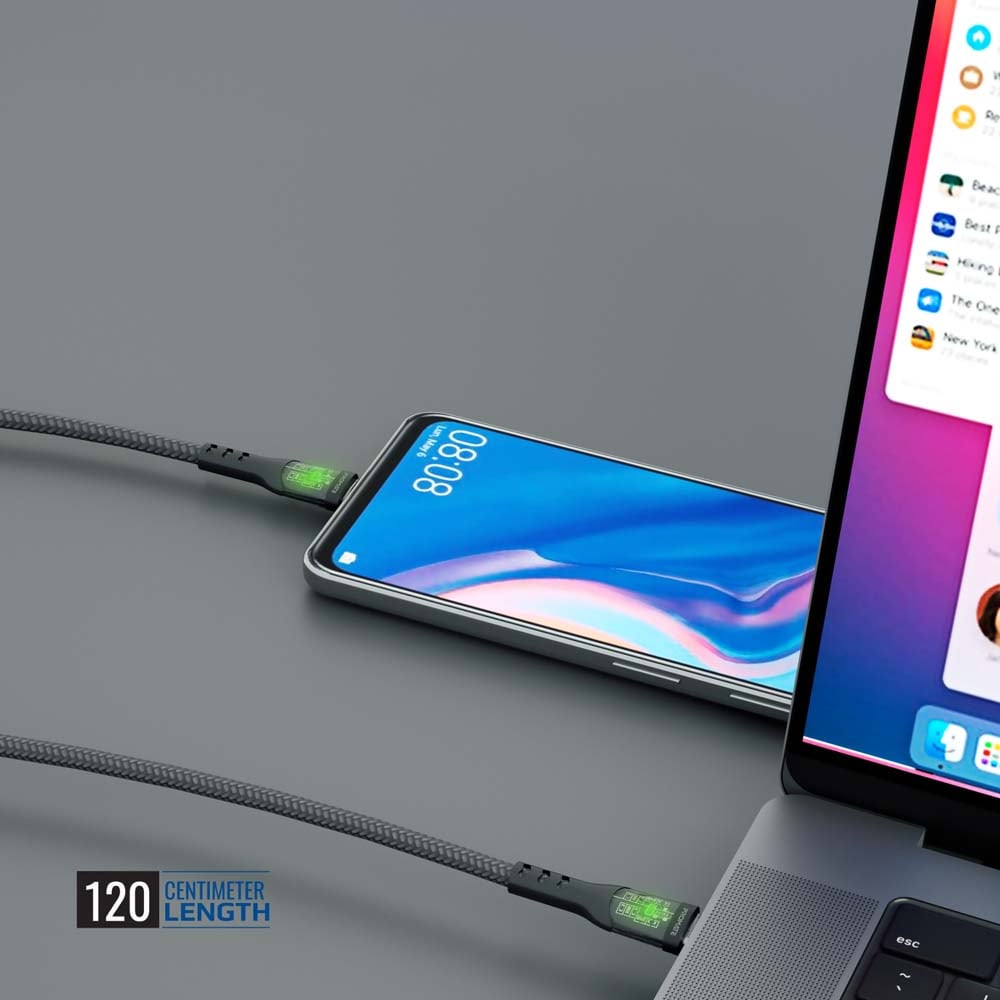 Cablu date PROMATE TransLine-CC, USB-C - USB-C, 60W, 1.2m, negru