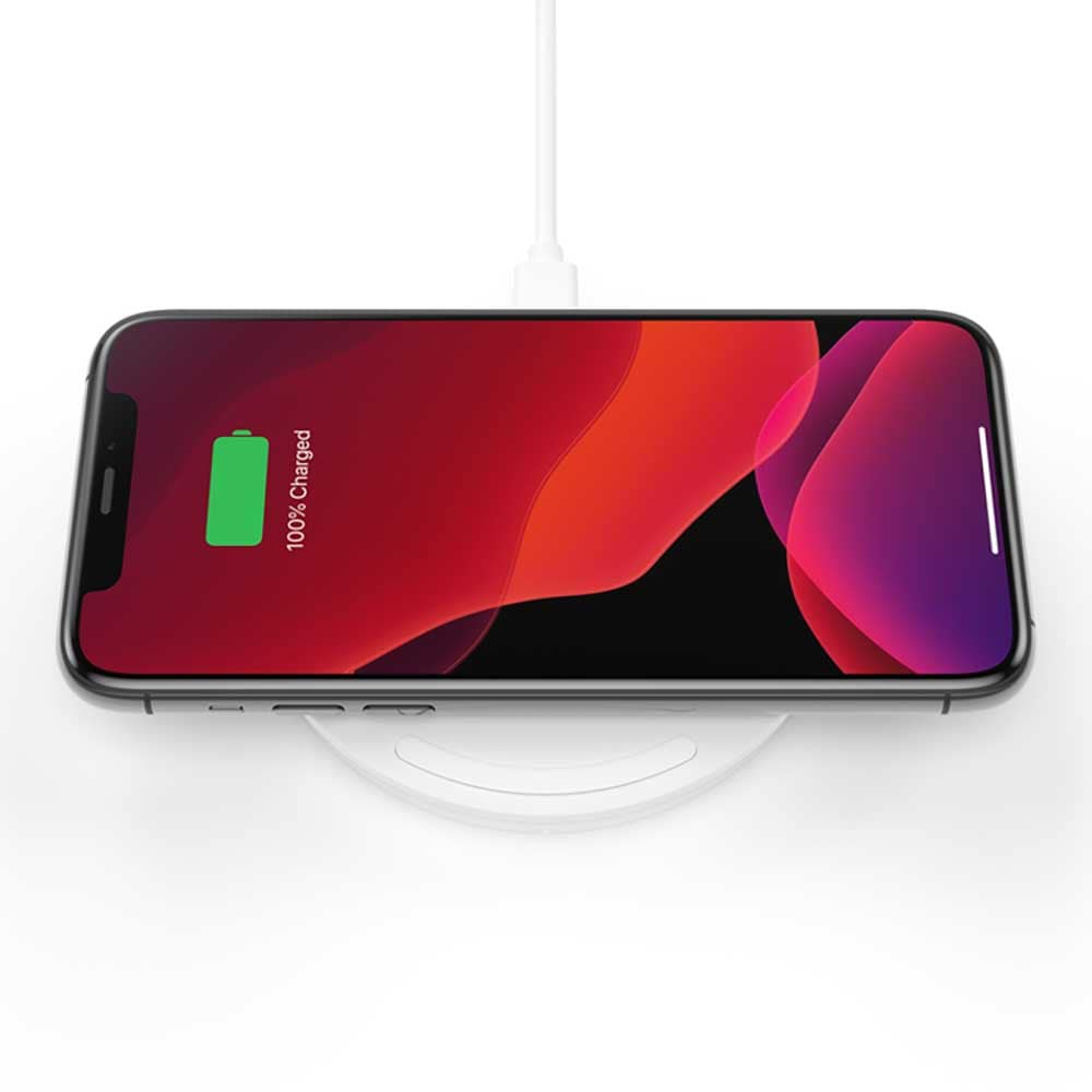 Incarcator wireless BELKIN WIA001vfWH, universal, QI, 10W, alb