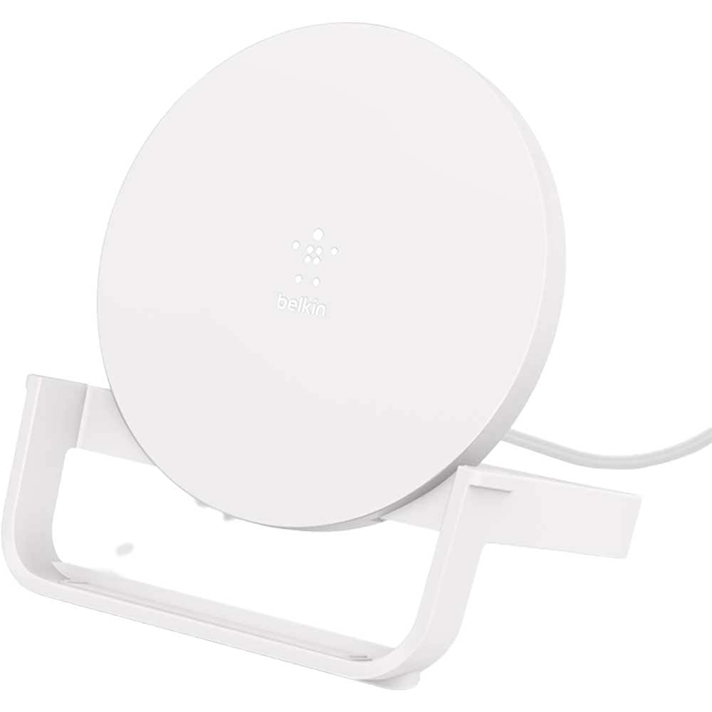 Incarcator wireless BELKIN WIB001vfWH, universal, QI, 10W, alb