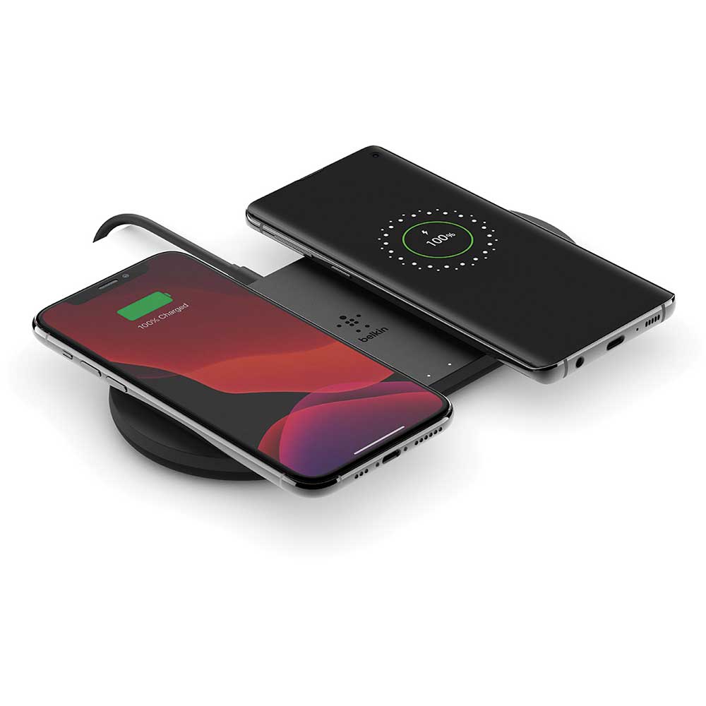 Incarcator wireless 2 in 1 BELKIN WIZ002vfBK, universal, QI, 10W, negru
