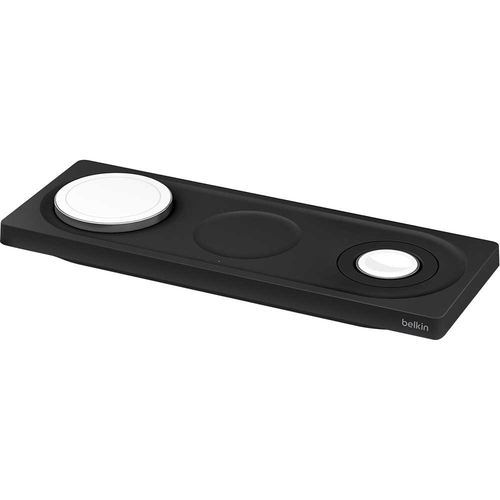Incarcator wireless 3 in 1 BELKIN WIZ016vfBK, universal, QI, MagSafe 15W, negru