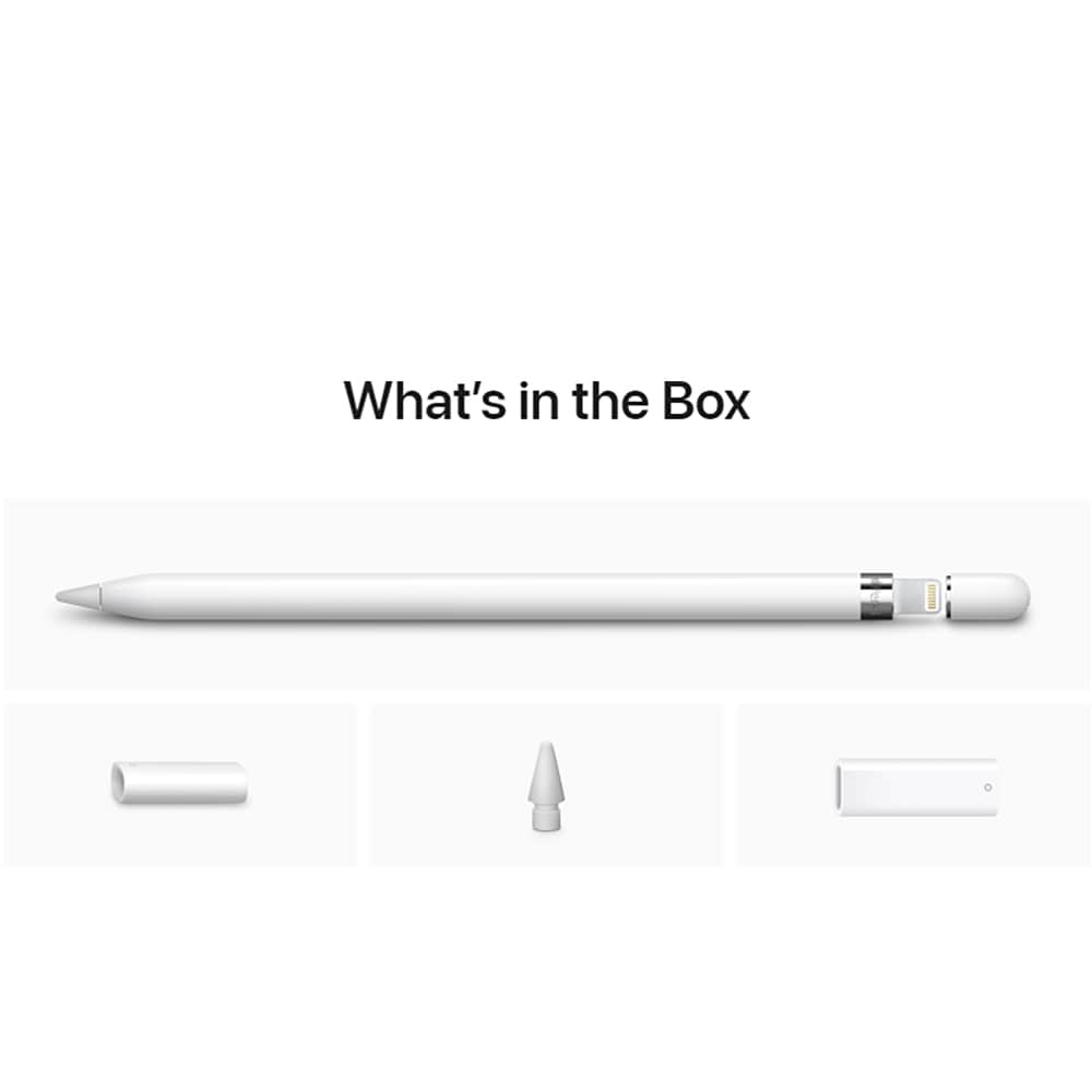 APPLE Pencil 1st Gen pentru iPad 10/9, iPad Air 3, iPad Pro 10.5", iPad Pro 12.9" 1st Gen/2nd Gen, MQLY3ZM/A, alb