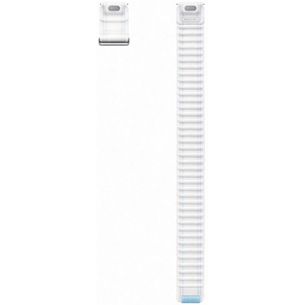 Bratara Fabric Band (Medium/Large) pentru SAMSUNG Galaxy Watch7, ET-SVL31LWEGEU, Blue White