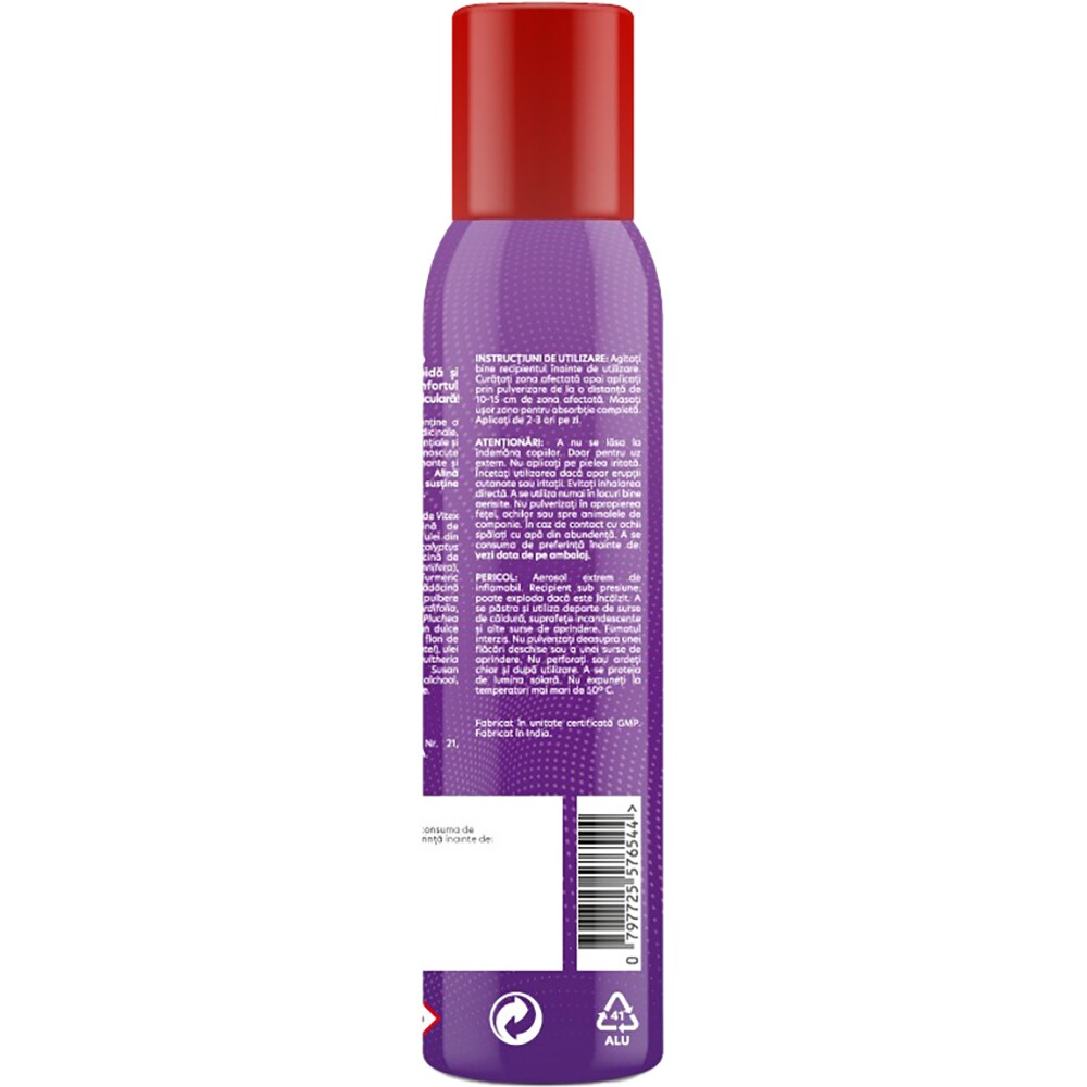 Spray pentru dureri musculare si articulare, 100 g, ORGANIC INDIA