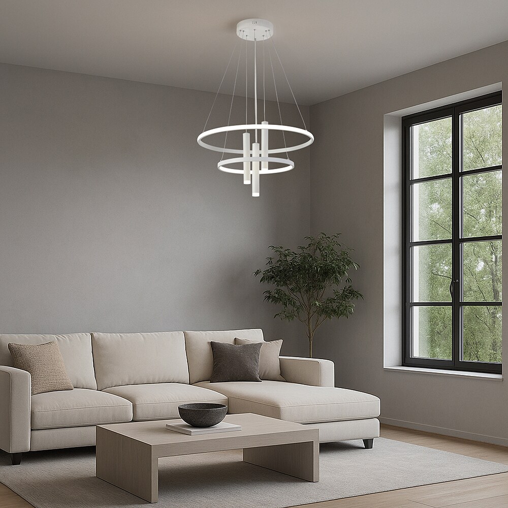 Lustra LED KLAUSEN Altheia, 55,5W, 4000K, IP20, alb