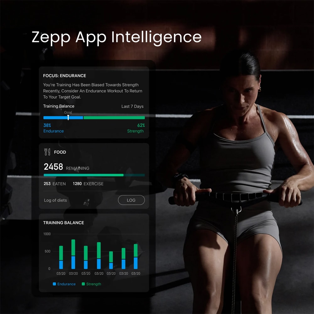 Smartwatch AMAZFIT Balance 3 Stainless Steel, Wi-Fi, GPS, Android/iOS, negru