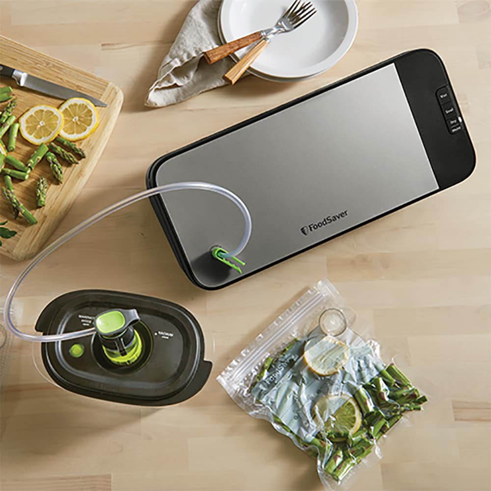Aparat de vidat FOODSAVER VS2190X-01, 110W, argintiu-negru 