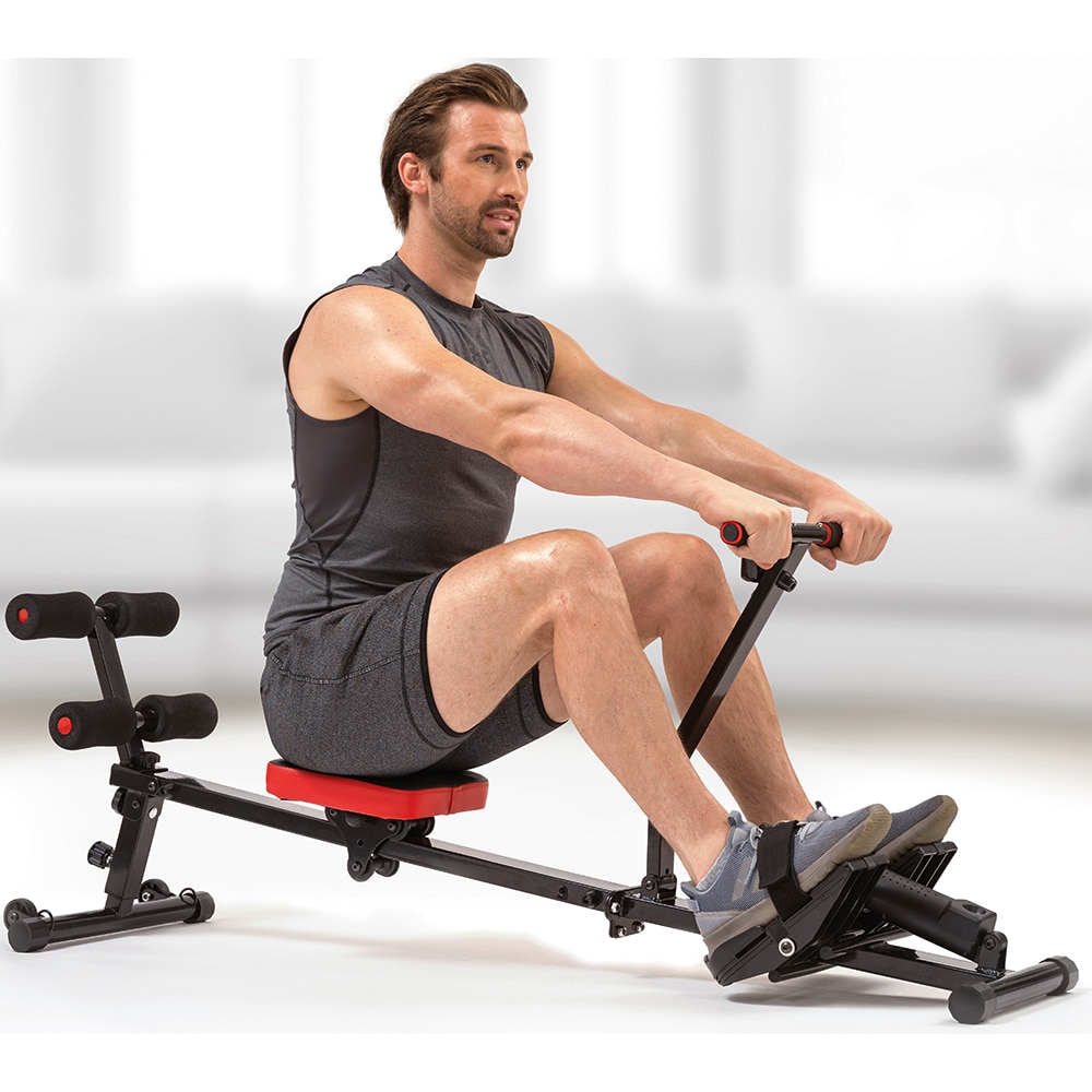 Aparat de vaslit MEDIASHOP Kendox RowShaper, greutate suportata 120 Kg, negru