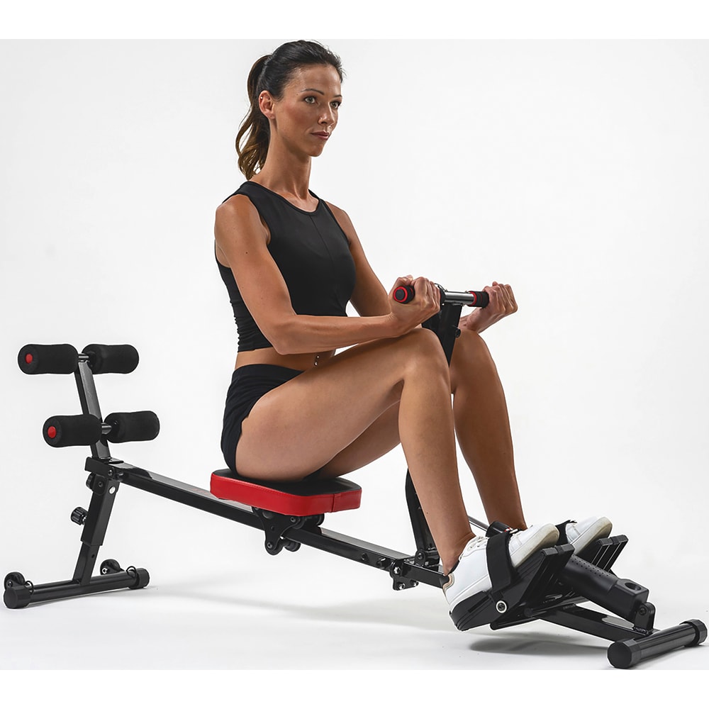 Aparat de vaslit MEDIASHOP Kendox RowShaper, greutate suportata 120 Kg, negru