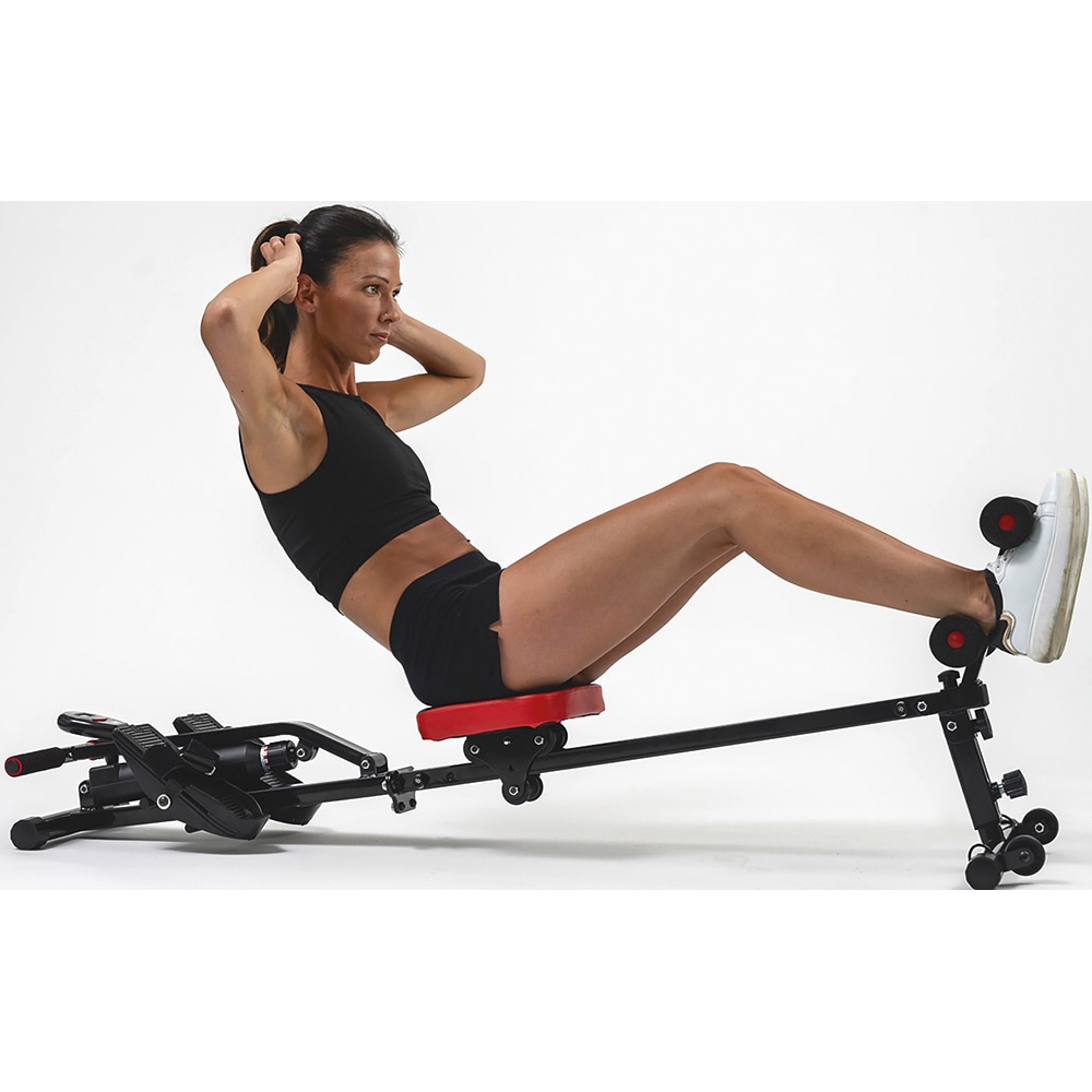 Aparat de vaslit MEDIASHOP Kendox RowShaper, greutate suportata 120 Kg, negru