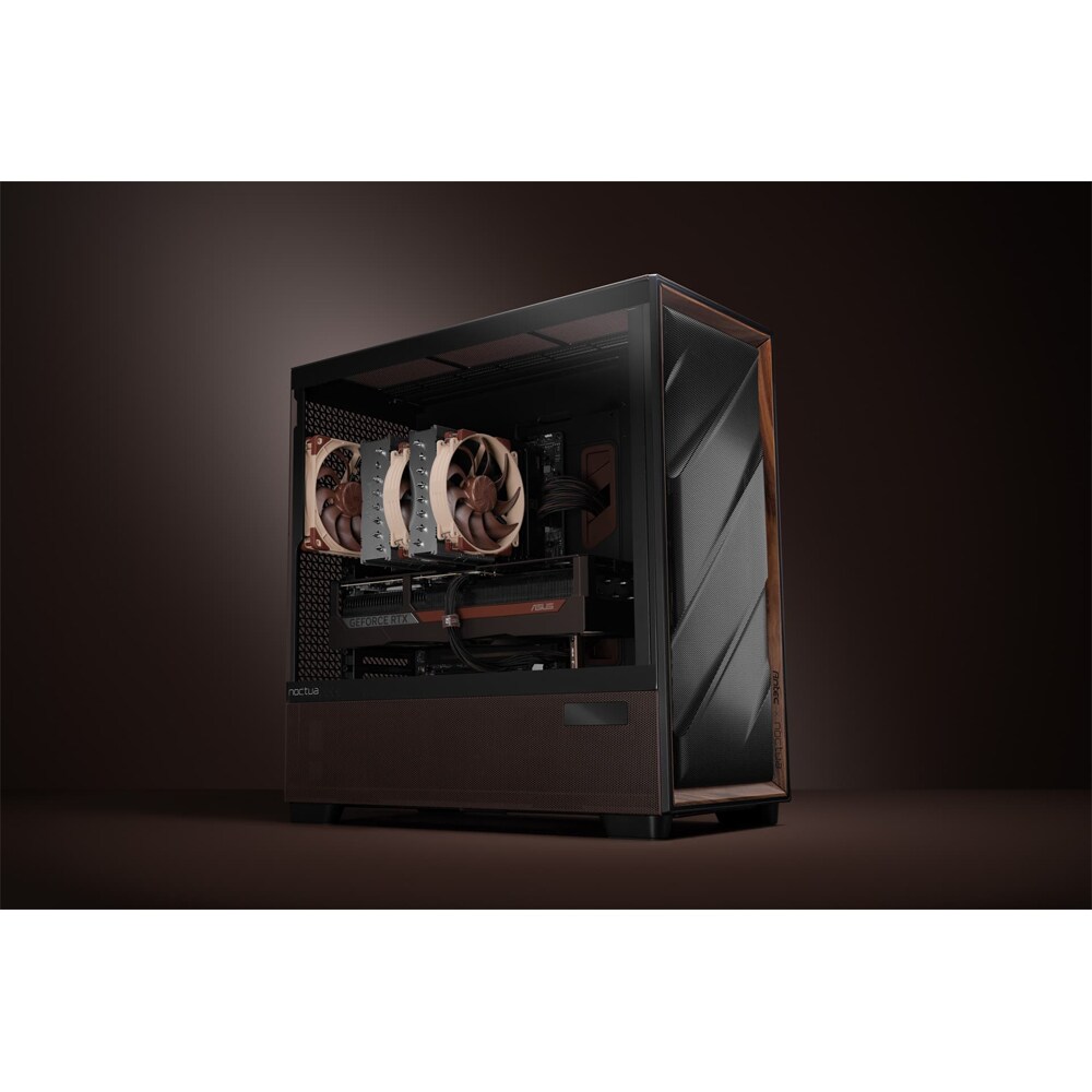 Carcasa PC NOCTUA Antec Flux Pro Noctua Edition, USB 3.1 Gen 2 Type C, fara sursa, negru-maro